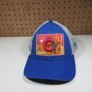 New Era mens Chicago Cubs AZ Spring Training trucker snapback MLB hat OS EUC